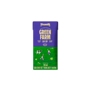 Sữa tươi tiệt tr&ugrave;ng Green Farm Rất &iacute;t đường