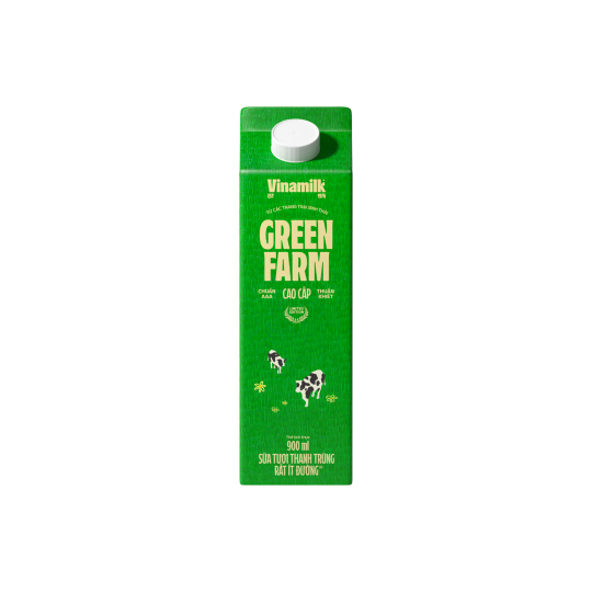  Sữa tươi thanh tr&ugrave;ng Green Farm Rất &iacute;t đường 